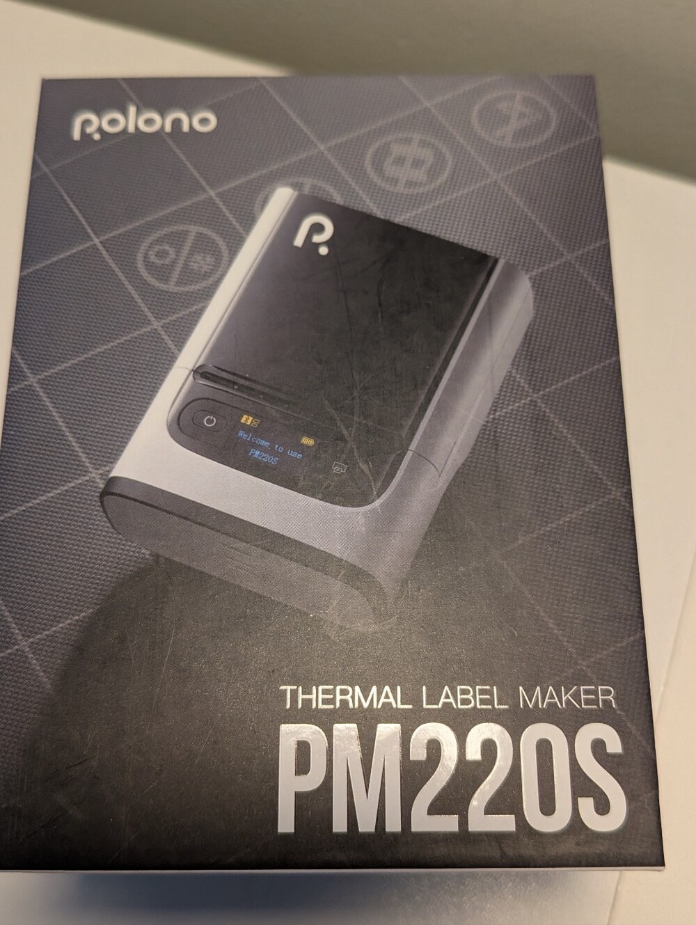 Polono PM220S Portable Thermal Label Maker Bluetooth Wireless White New